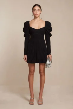Knits>Cult Gaia ADELIE KNIT DRESS - Black
