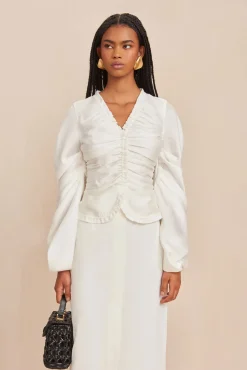 Tops>Cult Gaia ADRINA TOP - Off White