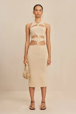 Dresses>Cult Gaia ALAINA KNIT DRESS - Beach