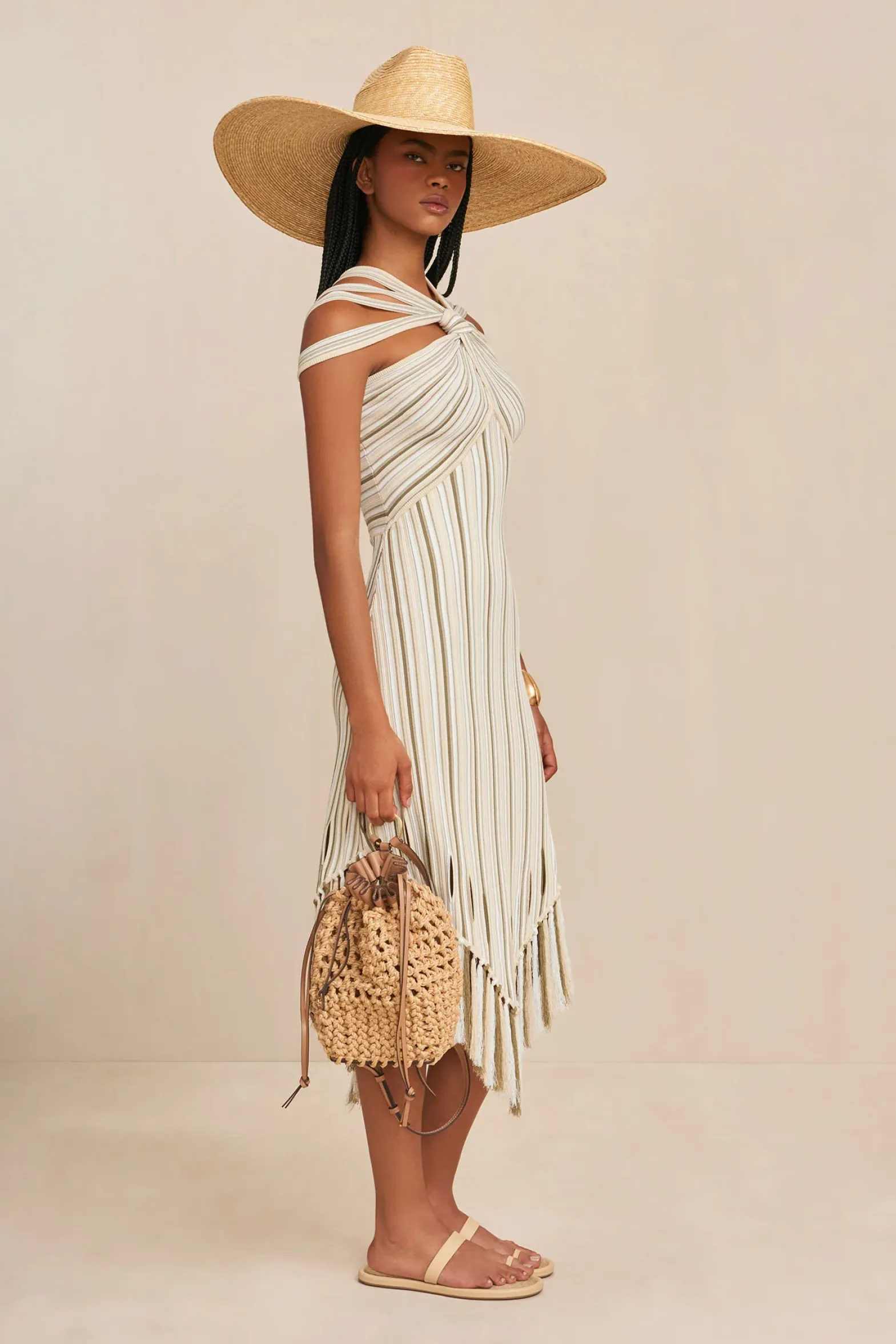 Knits|Dresses>Cult Gaia ALICA KNIT DRESS - Beach Combo