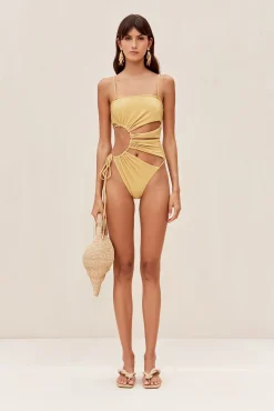 One Pieces>Cult Gaia ALLEGRA ONE PIECE - Champagne