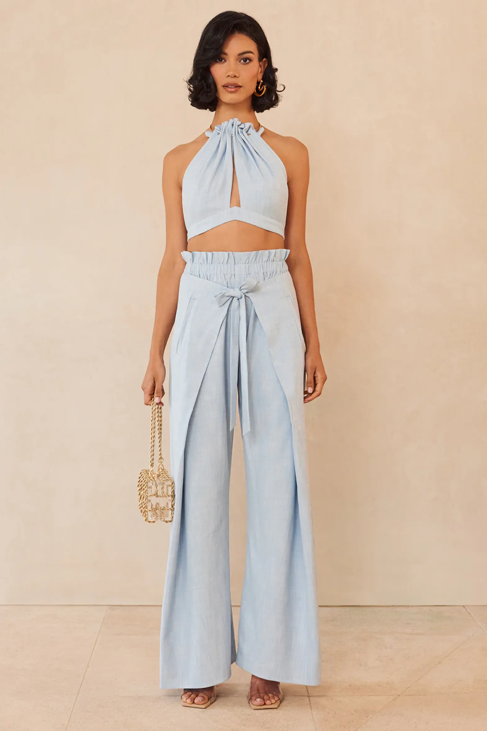 Sets|Tops>Cult Gaia ANAHITA TOP - Ice Blue