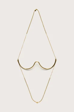 Body Jewelry|Jewelry>Cult Gaia ASHA BRALETTE CHAIN - Gold