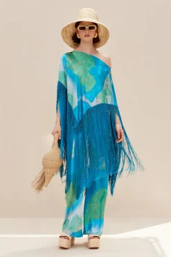 Sets|Tops>Cult Gaia ASHANTI TOP - Landscape Print