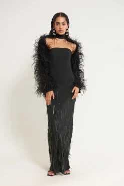 Outerwear|Tops>Cult Gaia AUDREY JACKET - Black