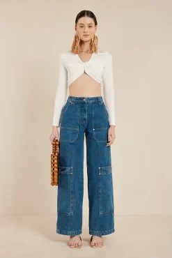 Tops>Cult Gaia AVANI TOP - Off White