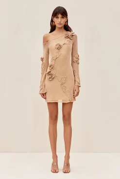 Knits|Dresses>Cult Gaia BOWIE DRESS - Champagne