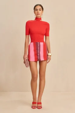 Tops|Knits>Cult Gaia BRIANNA KNIT TOP - Lollipop