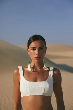 Earrings>Cult Gaia CALLA EARRING - White