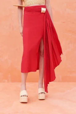 Bottoms>Cult Gaia CAROLINE SKIRT - Lollipop