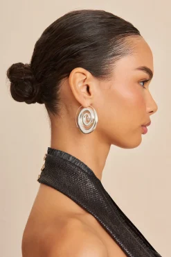 Earrings|Jewelry>Cult Gaia CASSIA EARRING - Antique Silver