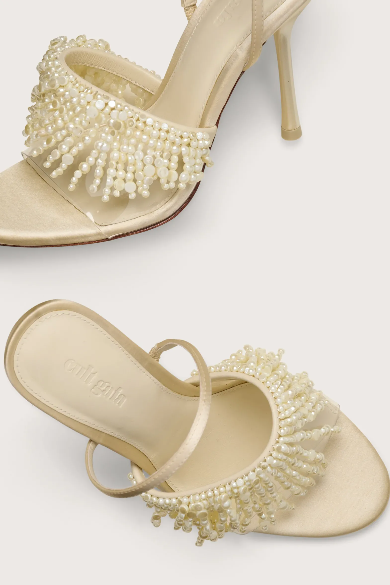Sandals|Shoes>Cult Gaia CASSIA SANDAL - PEARL