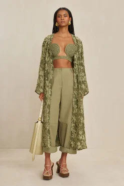 Tops>Cult Gaia CHANA DUSTER - Tea