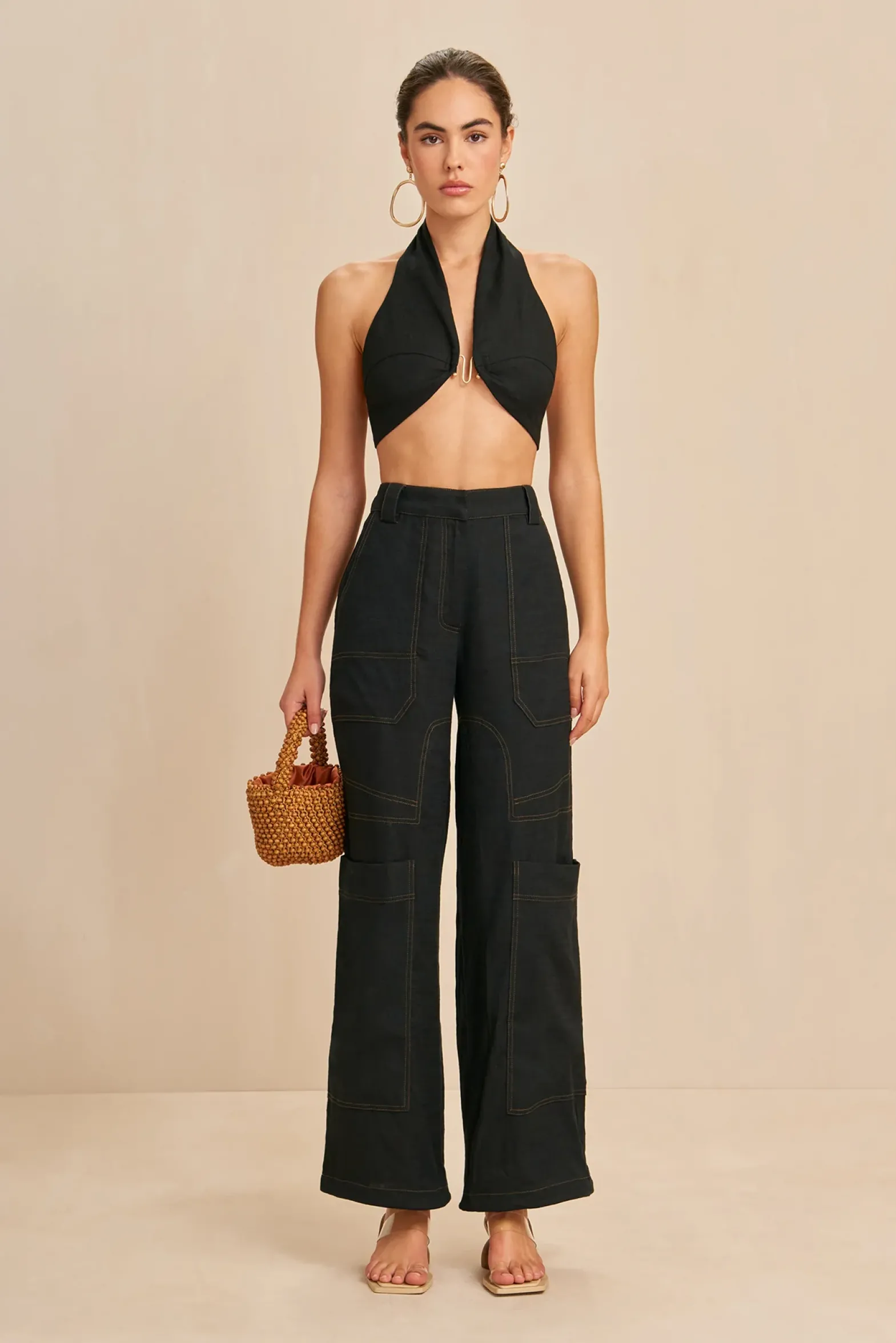 Sets|Tops>Cult Gaia DIEM TOP - Black