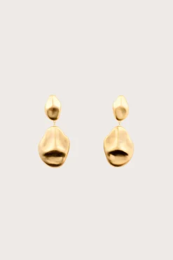 Earrings|Jewelry>Cult Gaia DUNIA EARRING - Brushed Brass