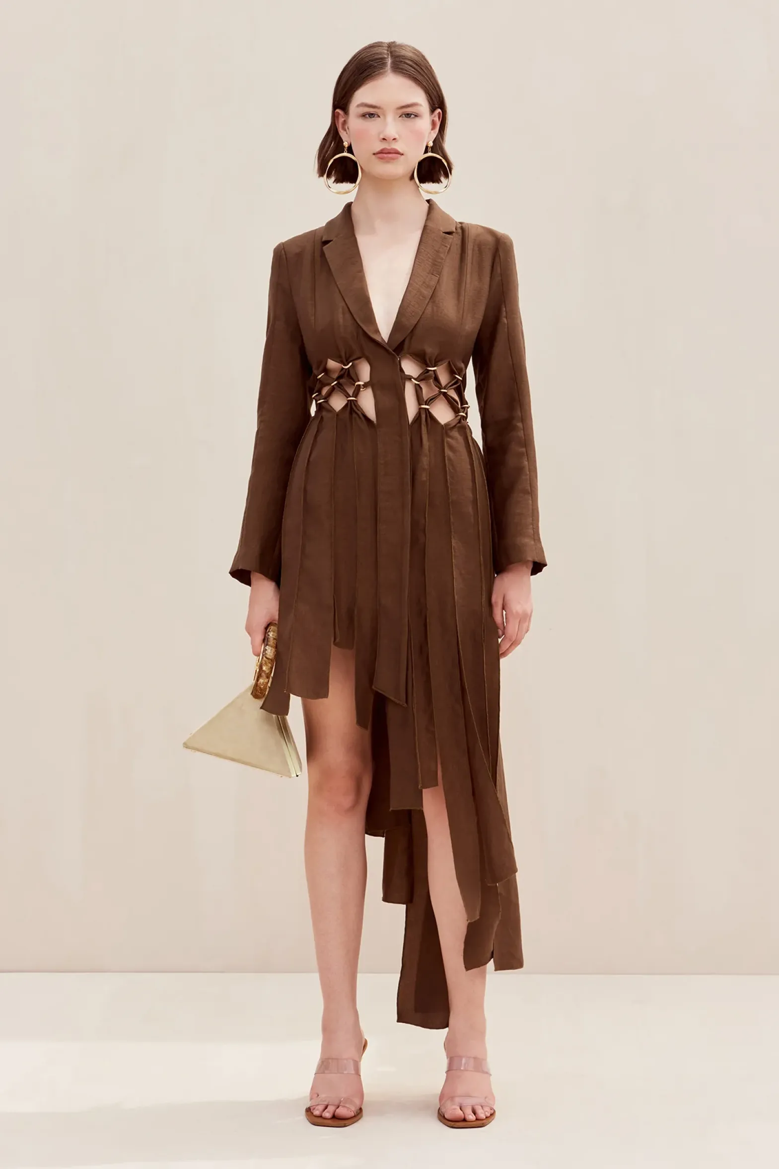 Dresses>Cult Gaia ELANA DRESS - Affogato