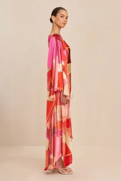 Gowns|Dresses>Cult Gaia ELIKA GOWN - LOLLIPOP MOSAIC Lollipop Multi