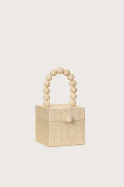 Mini Bags>Cult Gaia EOS TOP HANDLE BAG - SAND Natural