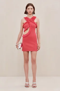 Knits|Dresses>Cult Gaia ERVIN KNIT DRESS - Sunkiss