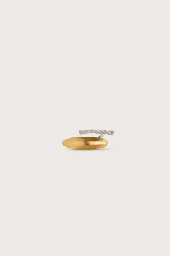 Rings|Jewelry>Cult Gaia FIORE RING - Brushed Brass