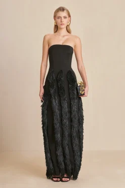 Gowns|Dresses>Cult Gaia FREYA GOWN - Black