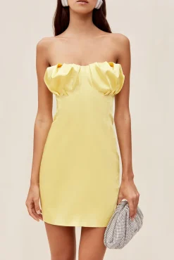 Dresses>Cult Gaia GIANA DRESS - Lemon Sorbet