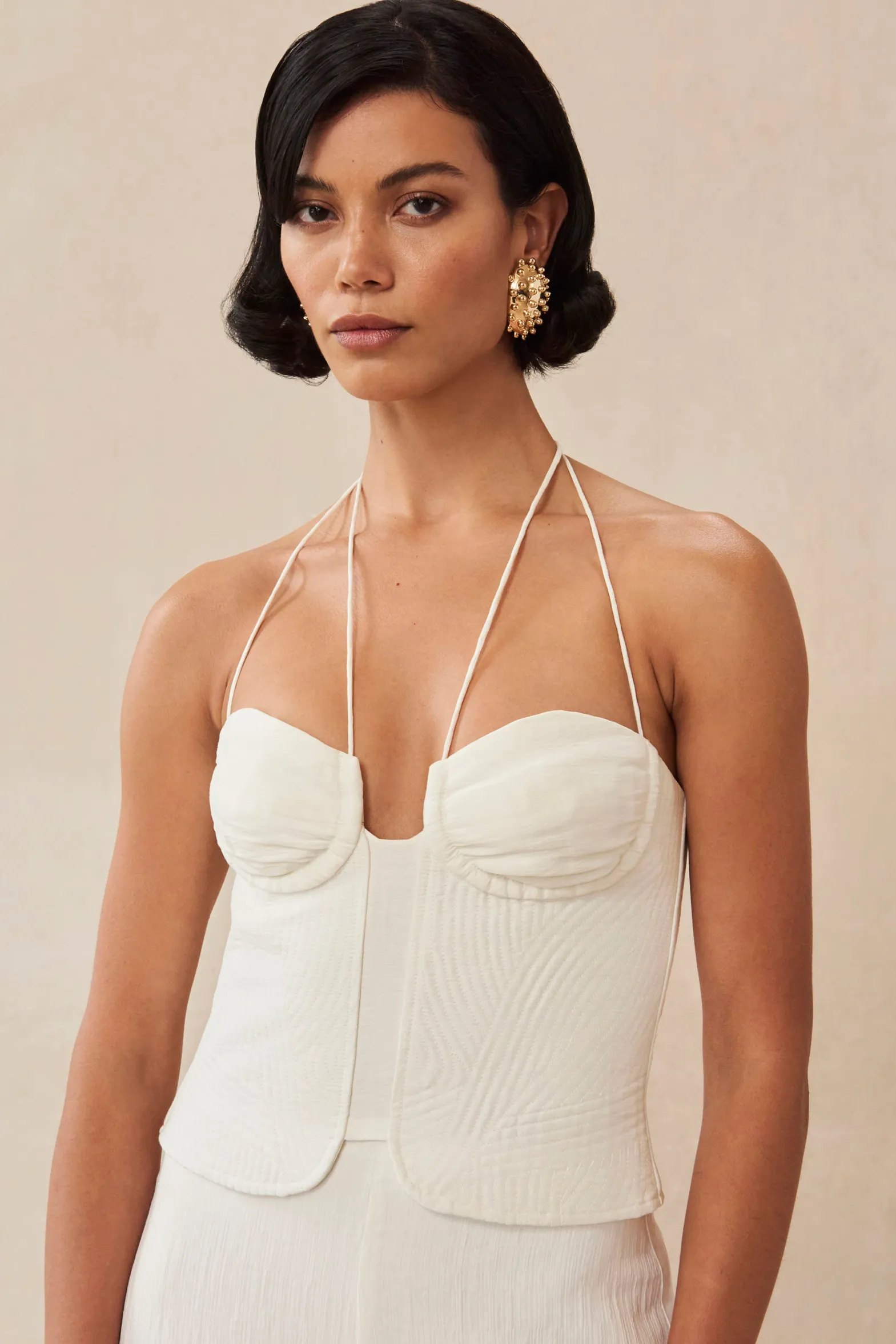 Tops>Cult Gaia HAVANA TOP - Off White