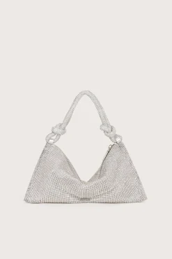 Shoulder Bags|Mini Bags>Cult Gaia HERA NANO RHINESTONE SHOULDER BAG - Clear