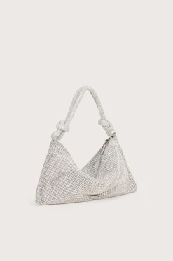 Shoulder Bags|Mini Bags>Cult Gaia HERA NANO RHINESTONE SHOULDER BAG - Clear