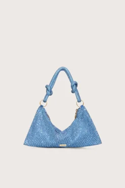 Shoulder Bags|Mini Bags>Cult Gaia HERA NANO RHINESTONE SHOULDER BAG - Light Sapphire