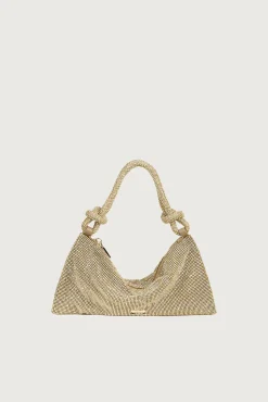 Shoulder Bags|Mini Bags>Cult Gaia HERA NANO RHINESTONE SHOULDER BAG - Sand Dollar