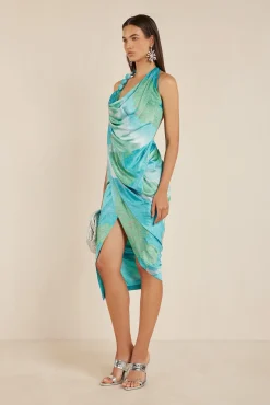 Dresses>Cult Gaia ILUKA DRESS - Landscape Print