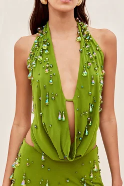 Dresses>Cult Gaia ISSEY DRESS - Olea