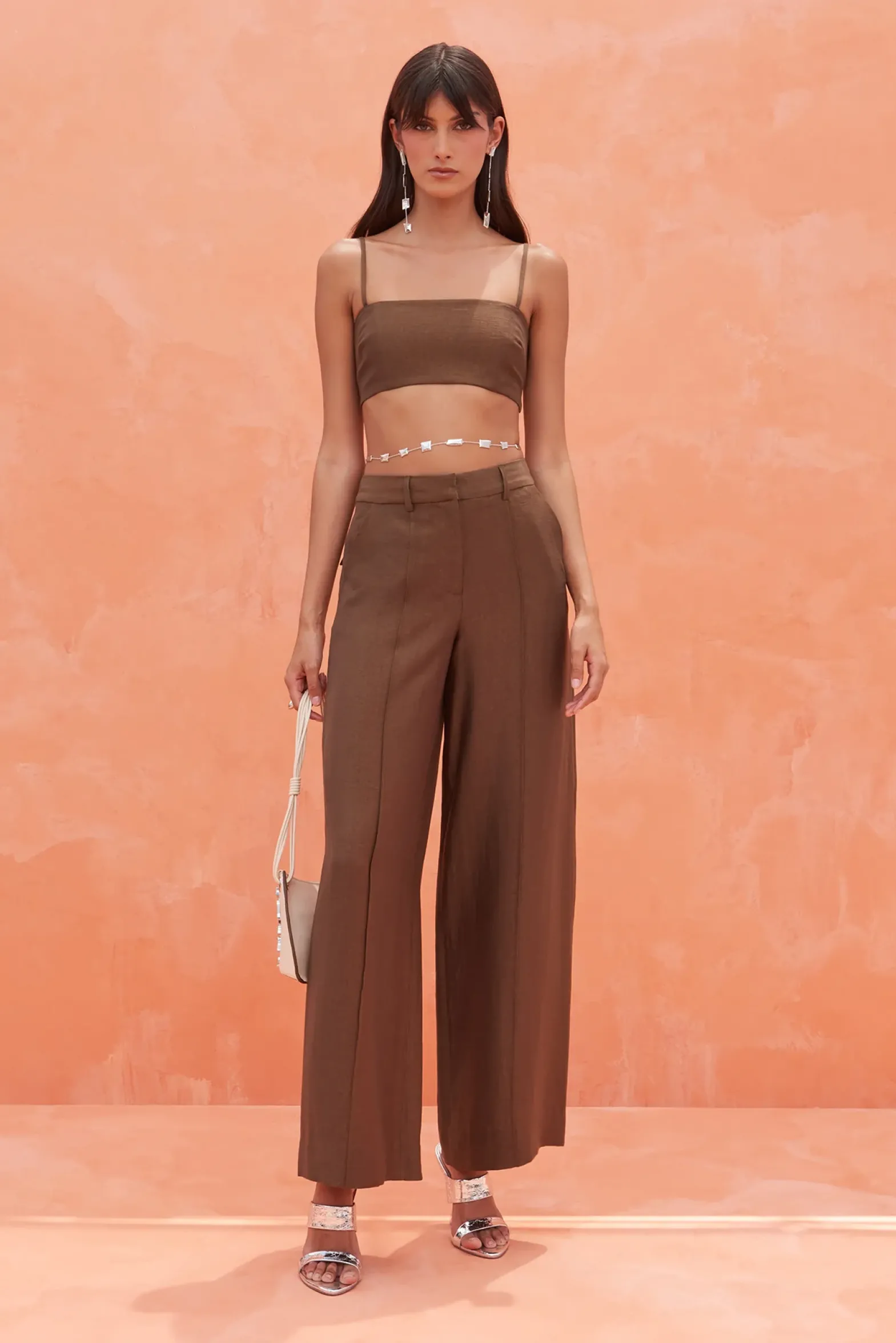 Sets|Bottoms>Cult Gaia JANINE PANT - Affogato