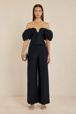 Bottoms>Cult Gaia JANINE PANT - Black