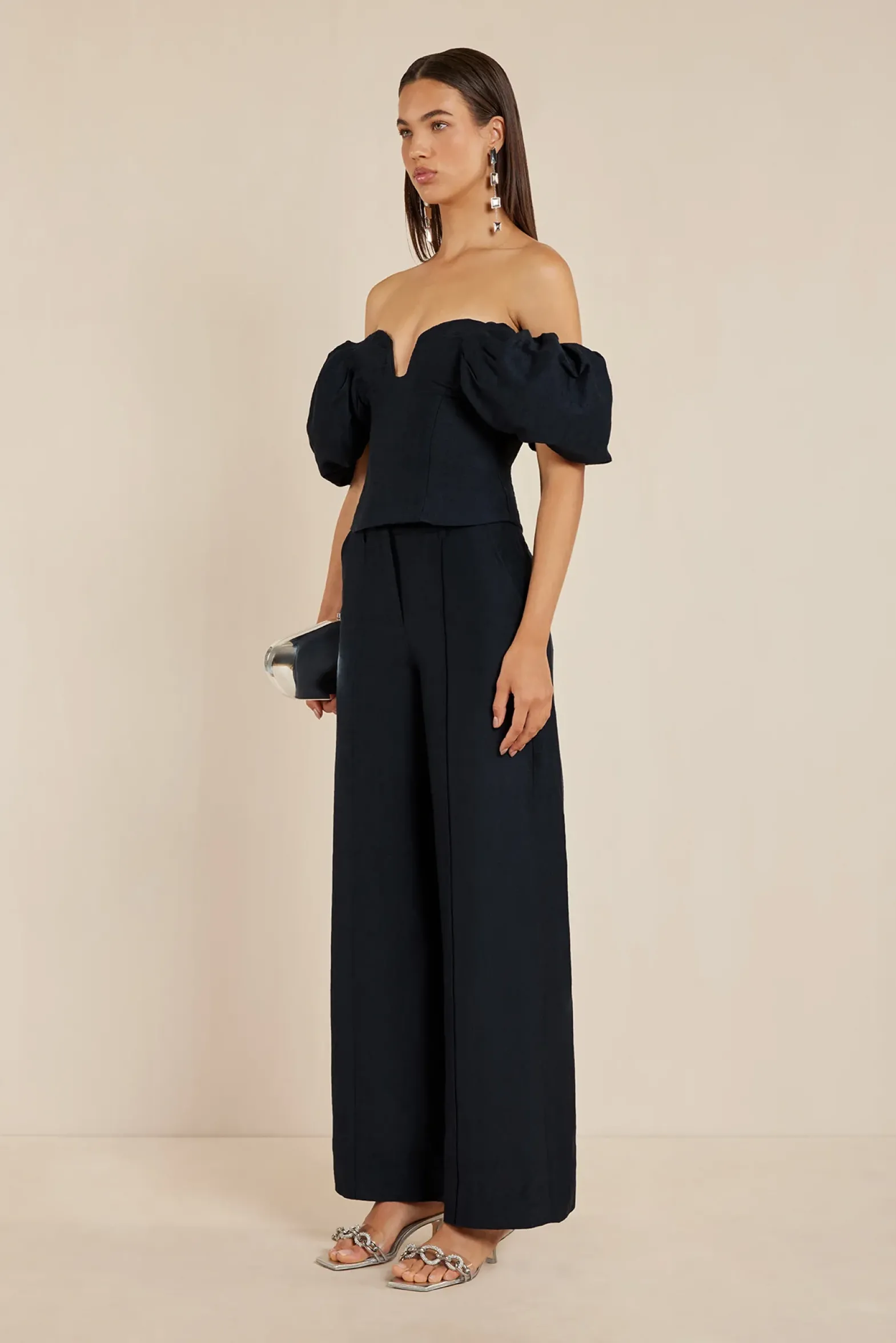 Bottoms>Cult Gaia JANINE PANT - Black