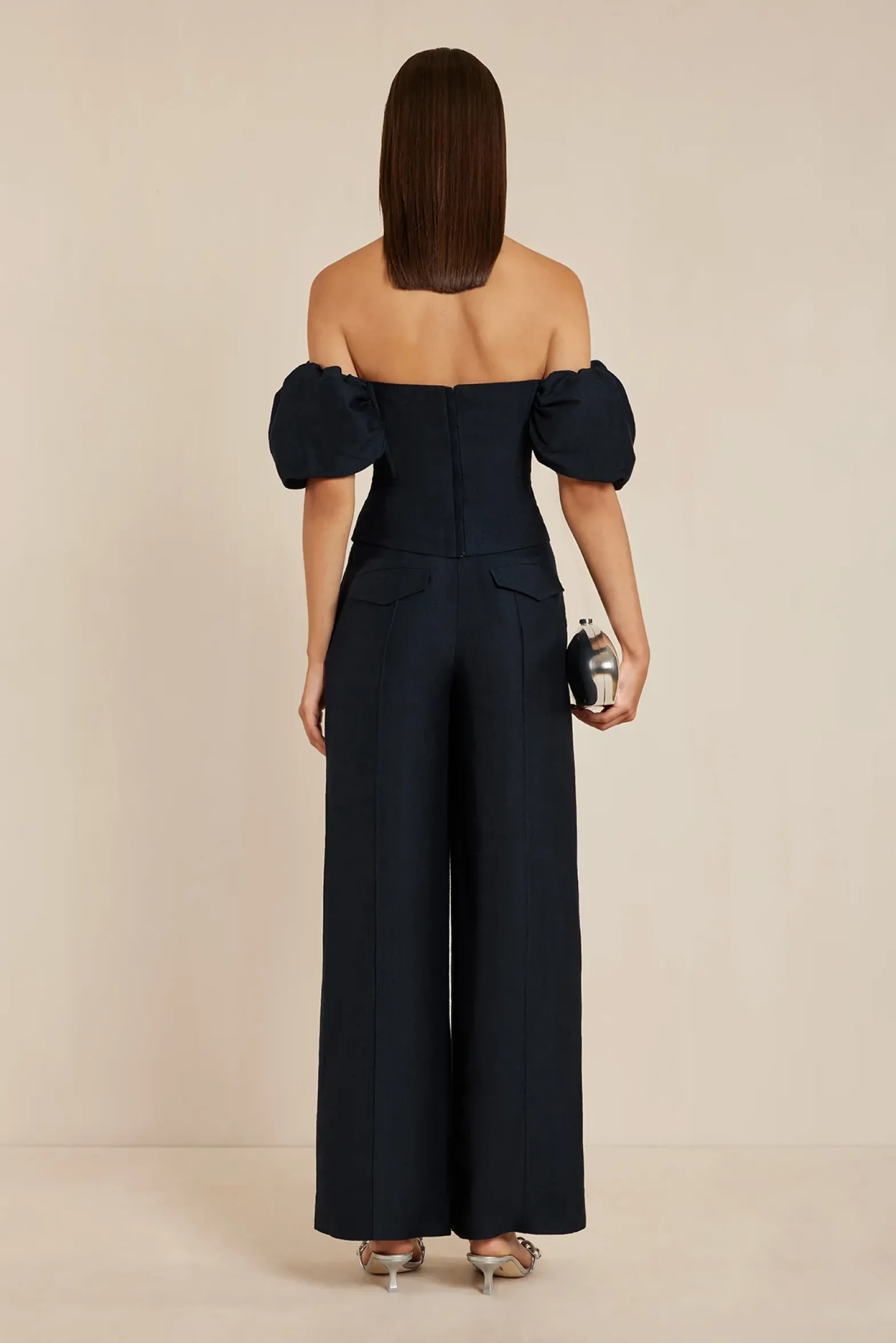 Bottoms>Cult Gaia JANINE PANT - Black