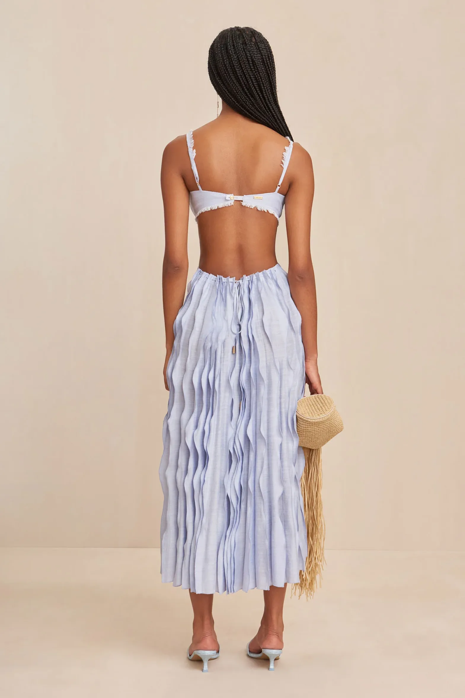 Sets|Bottoms>Cult Gaia JAYLIN SKIRT - Marine