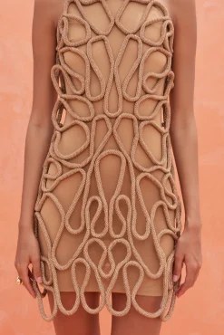 Dresses>Cult Gaia JEMIMA DRESS - Champagne