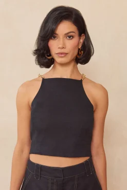 Sets|Tops>Cult Gaia JOEY TOP - Black