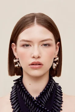 Earrings|Jewelry>Cult Gaia JUANA EARRING - Pearl