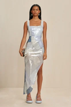 Dresses>Cult Gaia JUNIE DRESS - Blue Multi