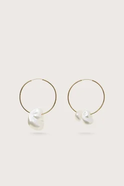 Earrings|Jewelry>Cult Gaia JUNO EARRING - Pearl
