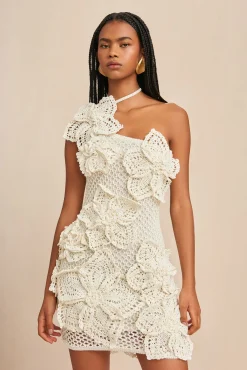 Dresses>Cult Gaia KENDRIA CROCHET DRESS - Off White
