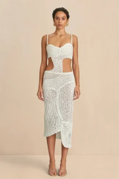 Dresses>Cult Gaia KIRA CROCHET DRESS - Off White