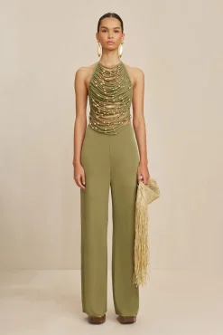 Bottoms>Cult Gaia KORA PANT - Tea