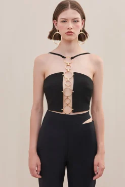 Sets|Tops>Cult Gaia MADDIE TOP - Black