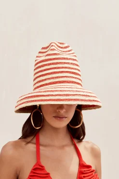 Hats|Accessories>Cult Gaia MAGDA HAT - Lollipop Multi