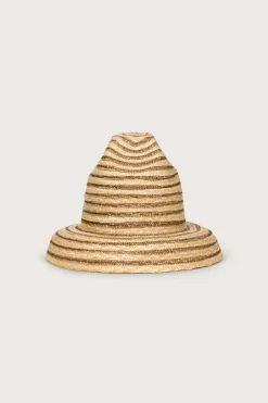 Hats|Accessories>Cult Gaia MAGDA HAT - Soil Multi