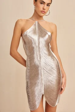 Dresses>Cult Gaia MARA DRESS - Silver